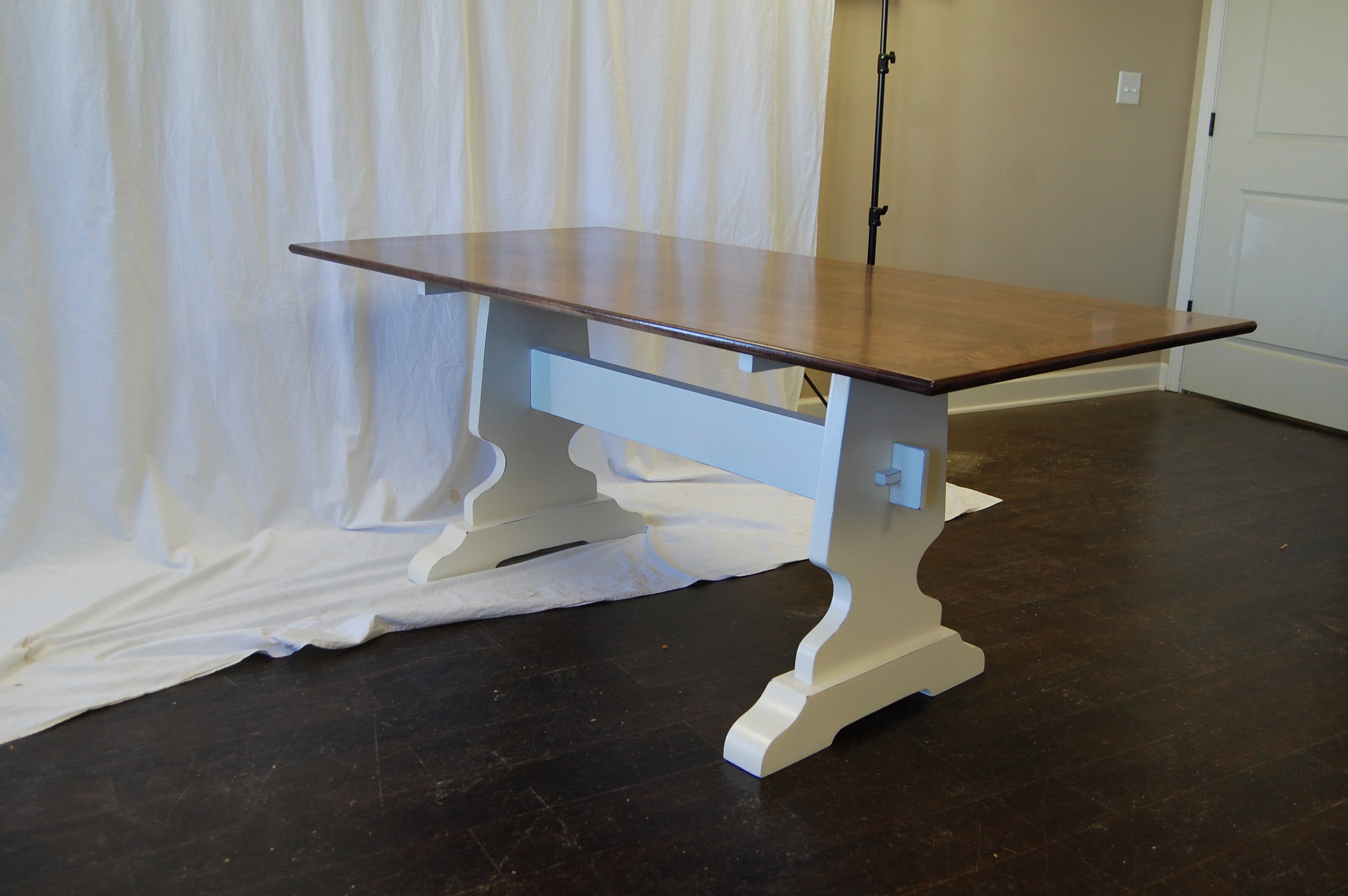 Custom-Built Table and Reincarnation of Table Base and Chairs